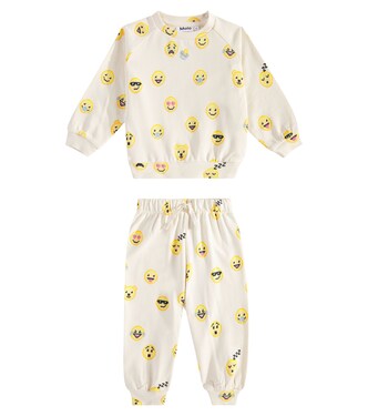 Baby Simeon jersey sweatshirt and sweatpants set | Molo