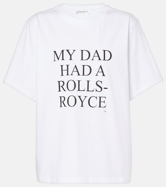 Bedrucktes T-Shirt aus Baumwoll-Jersey | Victoria Beckham