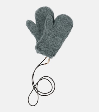 Wool and silk teddy gloves | Max Mara