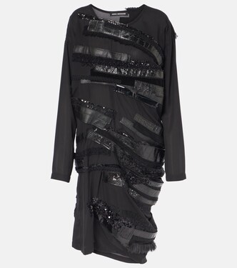 Asymmetrical paneled midi dress | Junya Watanabe