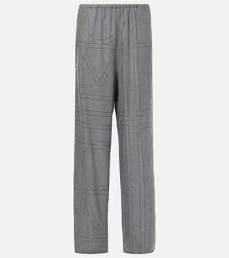 Pyjama-Hose Monogram aus Flanell | Toteme