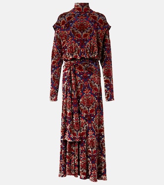 Draped jacquard maxi dress | Rabanne