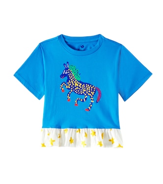 Printed cotton jersey T-shirt | Fábula