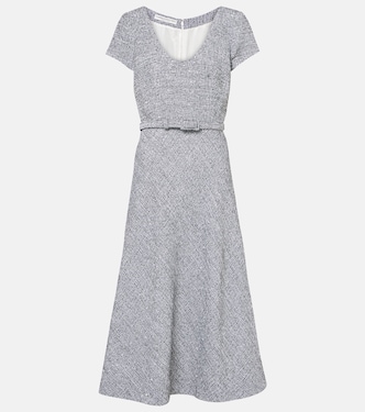 Midikleid aus Tweed mit Pailletten | Alessandra Rich