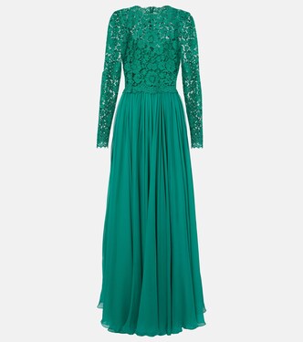 Lace and silk-blend gown | Dolce&Gabbana