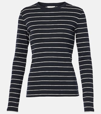 Striped cotton-blend top | Vince