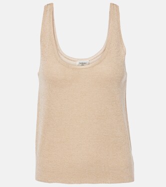 Lamé tank top | Saint Laurent