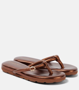 Fiji leather thong sandals | Gianvito Rossi