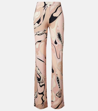 Orchidee jersey wide-leg pants | Pucci