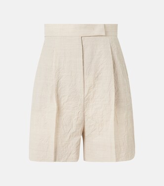 Shorts Abisso de lona de lana virgen | Max Mara