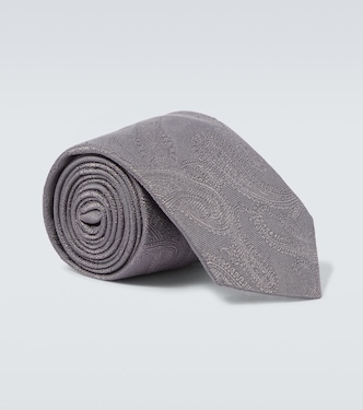 Paisley silk twill tie  | Brunello Cucinelli