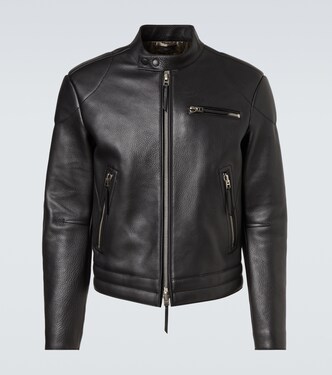 Leather biker jacket | Tom Ford