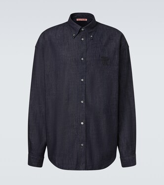 Chemise brodée en jean | Acne Studios