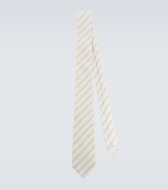 Striped silk tie | Saint Laurent