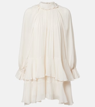 Dina ruffled chiffon minidress | Poupette St Barth