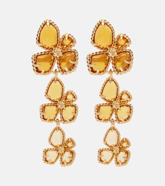 Bloom Large embellished drop earrings | Zimmermann