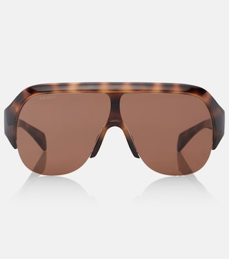 Lettering shield sunglasses | Gucci