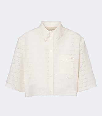 Broderie anglaise cotton shirt | Valentino