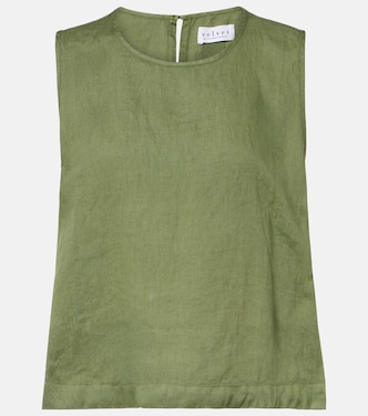 Top Maxine aus Leinen | Velvet