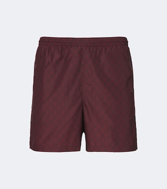 GG poplin swim trunks | Gucci