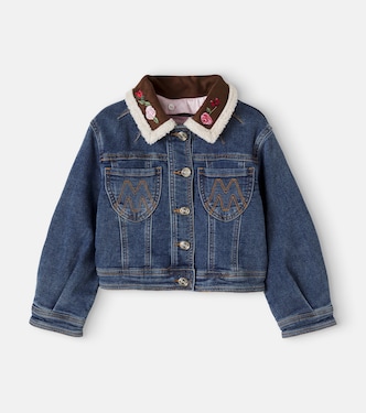 x Disney®刺绣牛仔夹克 | Monnalisa
