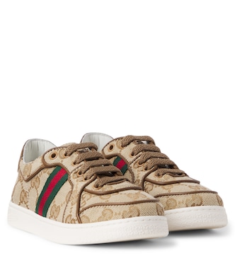 Stretch Web Stripe GG canvas sneakers | Gucci Kids