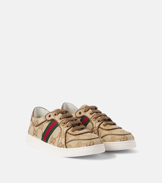 Stretch Web Stripe GG canvas sneakers | Gucci Kids