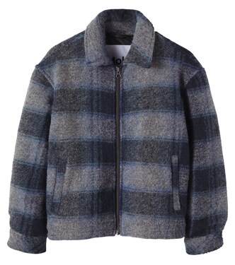 Hutton checked wool-blend jacket | Molo