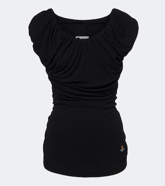 Ginnie Orb draped jersey top | Vivienne Westwood