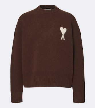 Ami de Coeur alpaca and wool-blend sweater | Ami Paris