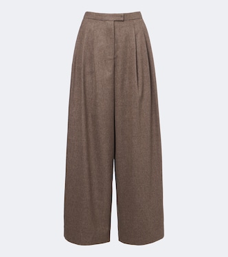 Pleated wool wide-leg pants | 'S Max Mara
