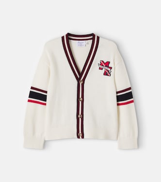 x Maison Kitsuné cotton and cashmere cardigan | Bonpoint