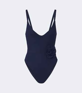 Rosetta floral-appliqué swimsuit | Karla Colletto