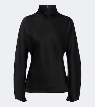 Satin turtleneck top | Róhe