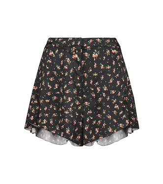High-rise floral shorts | Rabanne