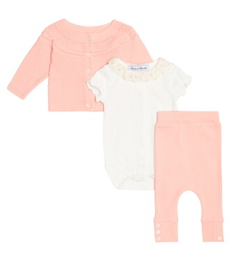 Baby set of onesie, cardigan and pants | Tartine et Chocolat