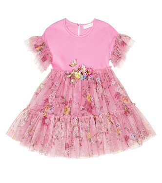 Floral tulle dress | Monnalisa