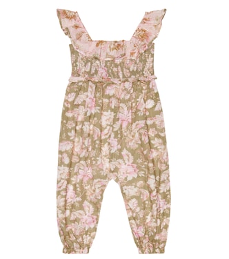 Jeannie floral cotton jumpsuit | Zimmermann Kids