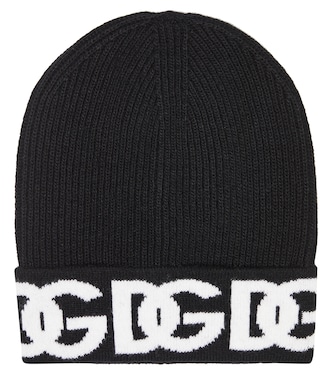 Logo virgin wool beanie | Dolce&Gabbana Kids