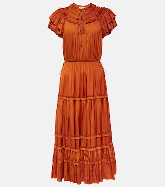 Midikleid Isadora aus Satin | Ulla Johnson