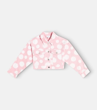 Polka-dot denim jacket | Marc Jacobs Kids