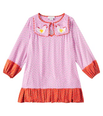 Robe brodée en sergé | Stella McCartney Kids