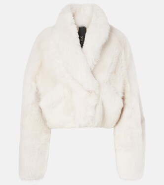 Jacke aus Shearling mit Leder | Blancha