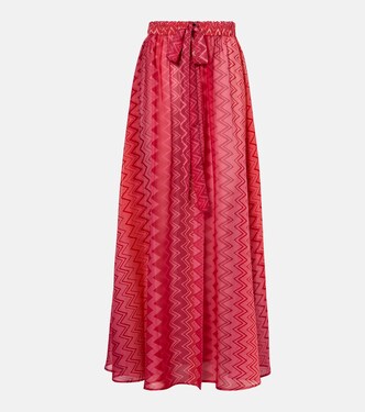 Chevron silk maxi skirt | Missoni