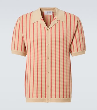 Striped knitted wool bowling shirt | King & Tuckfield