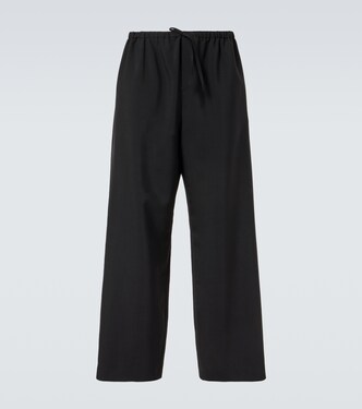 Donatello mid-rise wool wide-leg pants | The Row