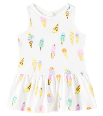 Baby printed cotton jersey dress | Stella McCartney Kids