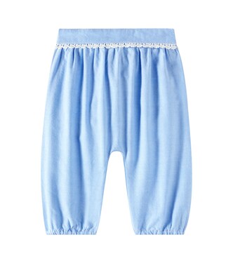 Flor lace-trimmed cotton pants | Louise Misha