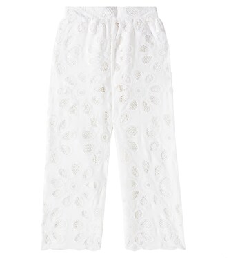 Layla floral lace straight pants | Tutu Du Monde