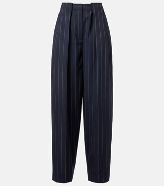 Pantalon tapered Pinstripe en laine | Stella McCartney